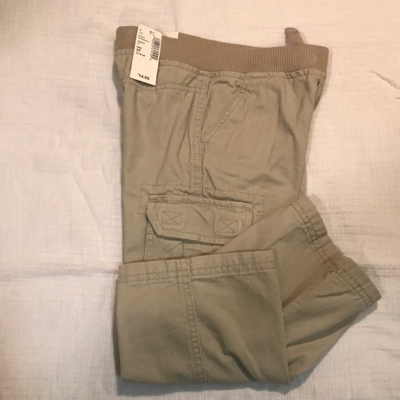 Children’s Place NWT Khaki Cargo Pants Toddler 3T - Picture 1 of 4